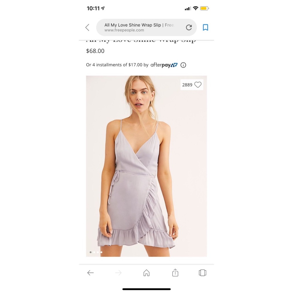 Free People All My Love Shine Wrap Slip